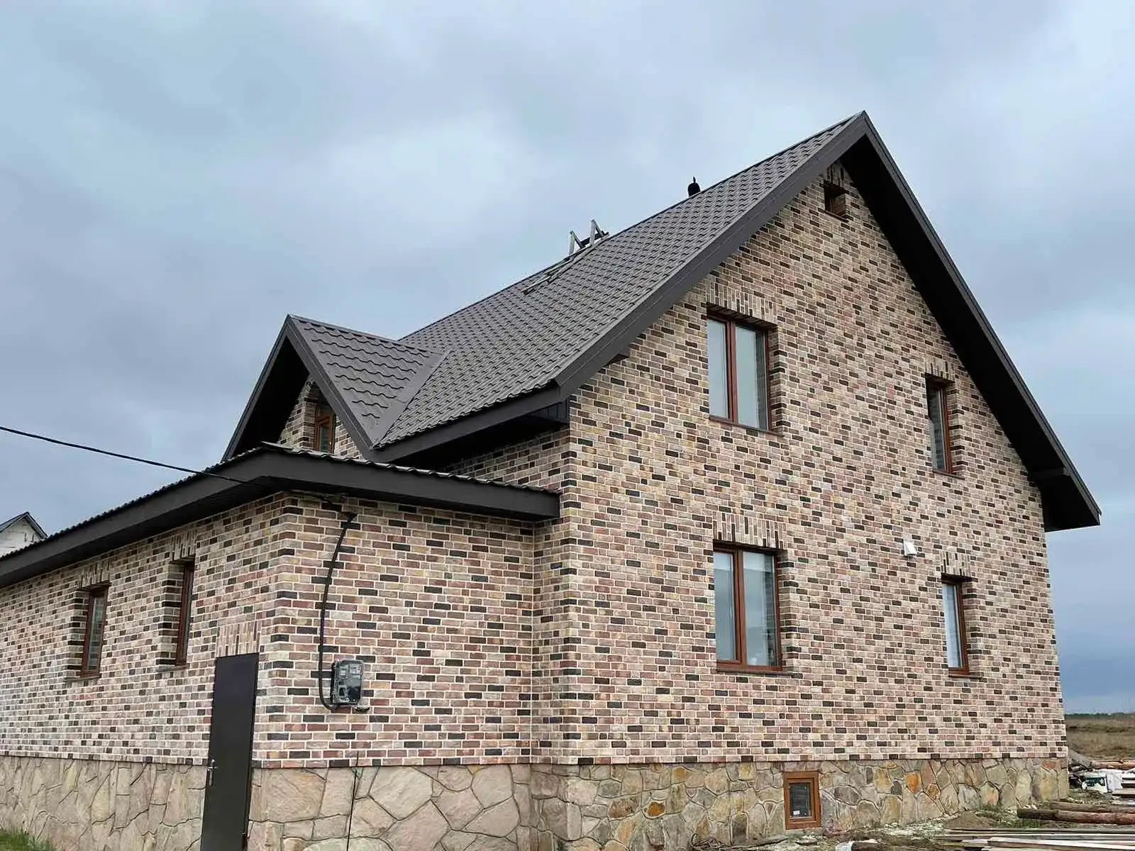 Фасадна плитка Loft Brick Бостон 10 червоний 210×65 мм, фото 2
