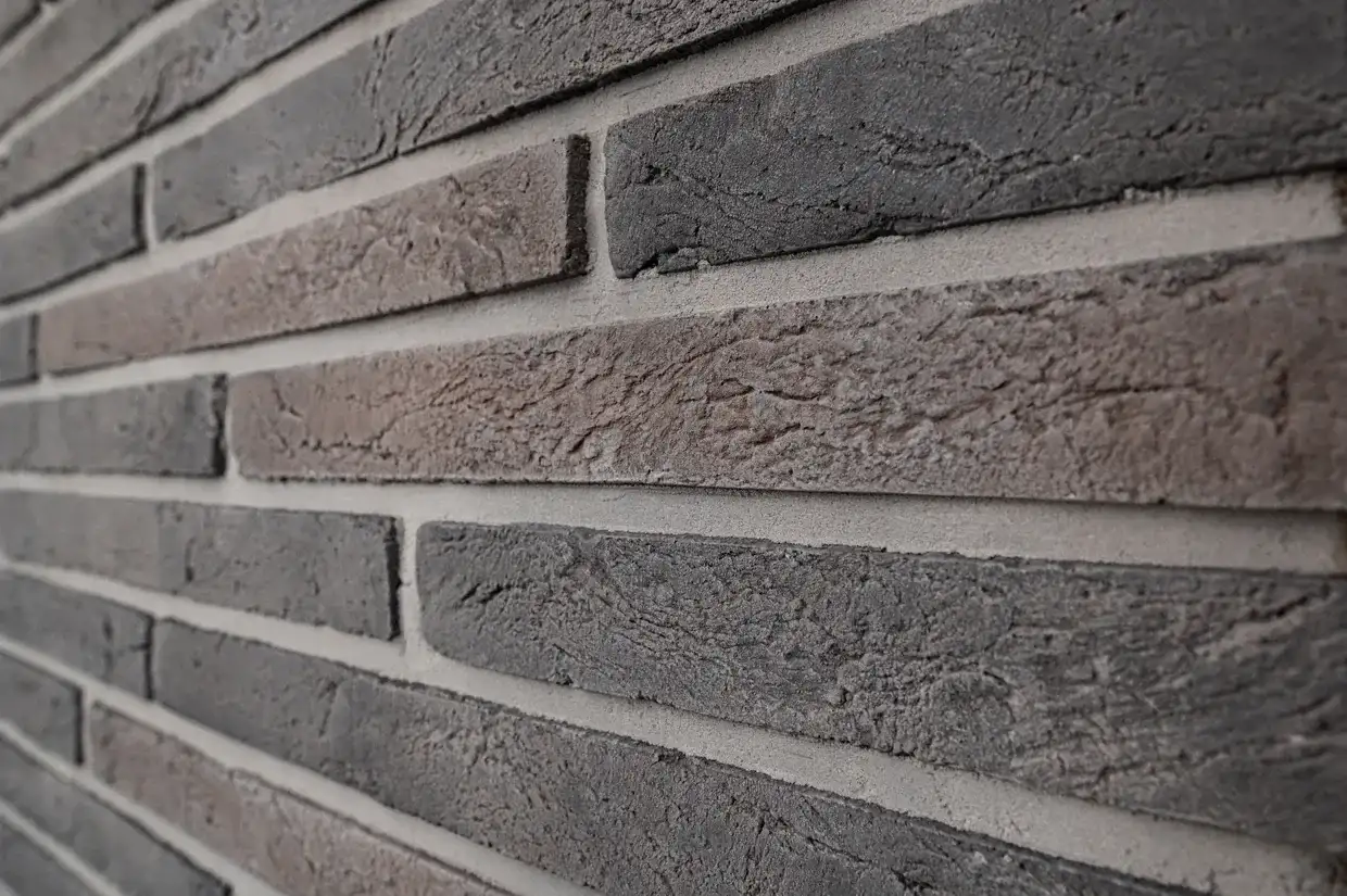 Фасадна плитка Loft Brick Гренада 40 сірий ригель, фото 4