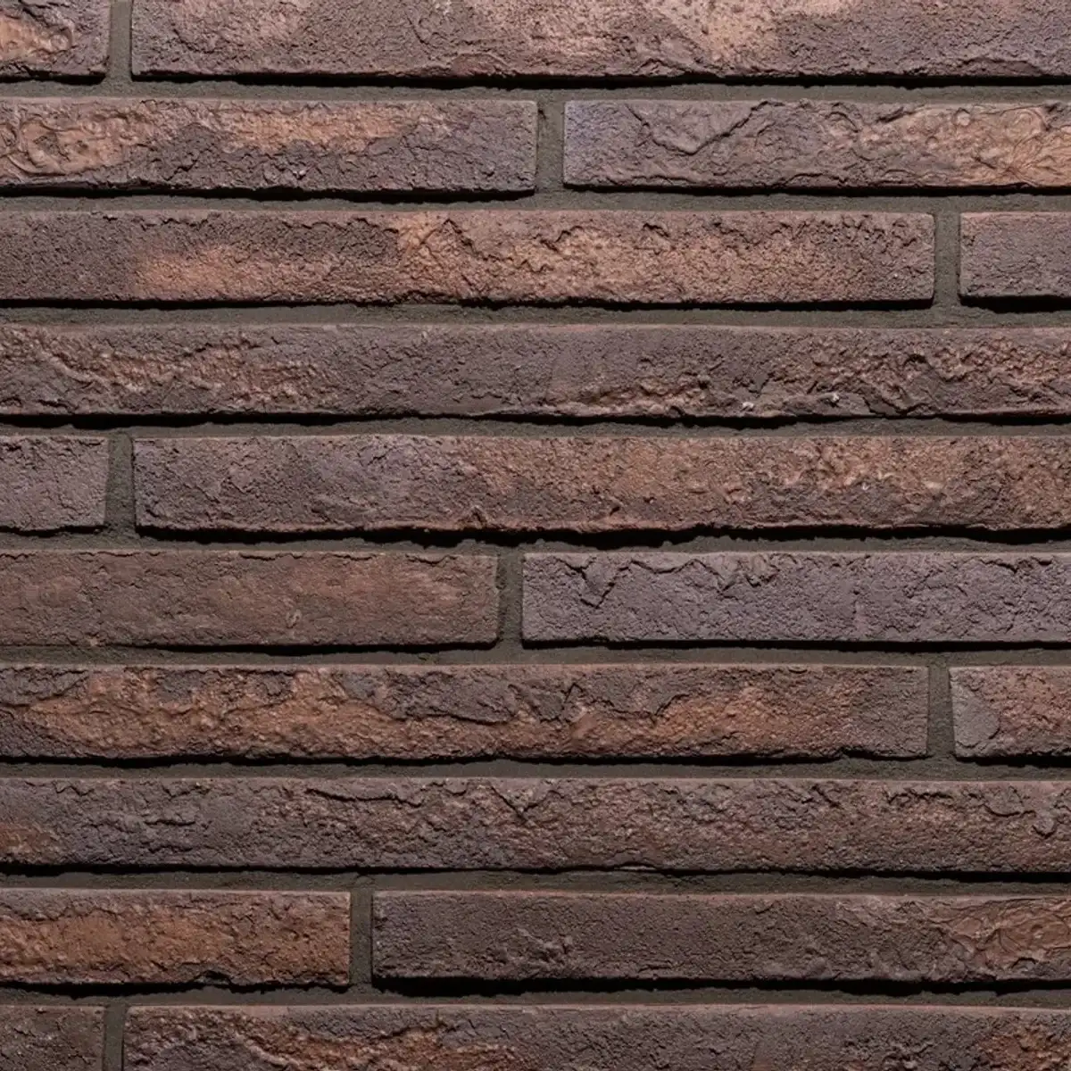 Фасадна плитка Loft Brick Rockface 543 бордовий ригель