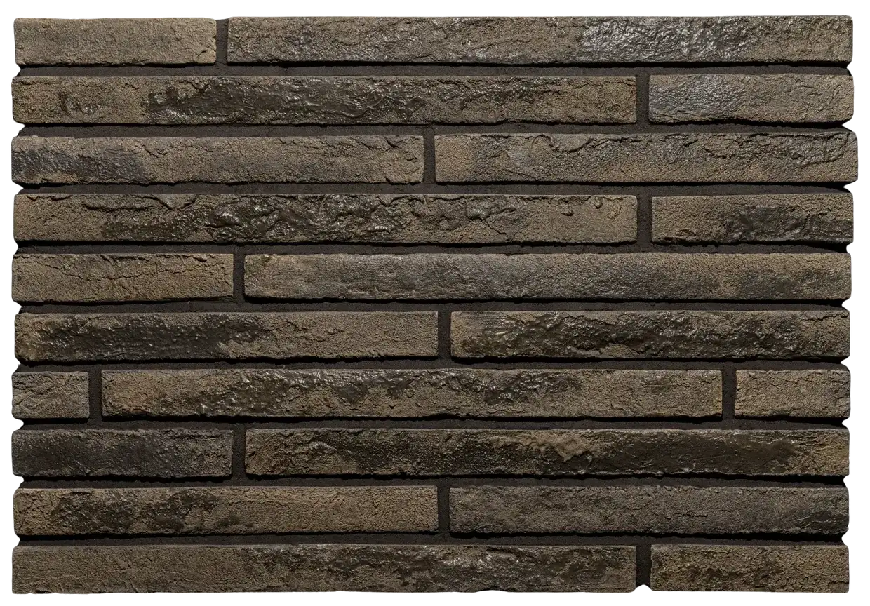 Фасадна плитка Loft Brick Rockface 545 коричневий ригель, фото 2