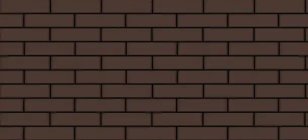 Цегла Prokeram шоколадна — кладка з чорним швом
