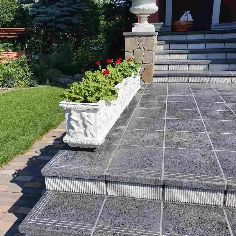 Підсходник Імперіал №1 325×76×20 дробоструминна граніт (оброблений) — плитка Імперіал зблизька