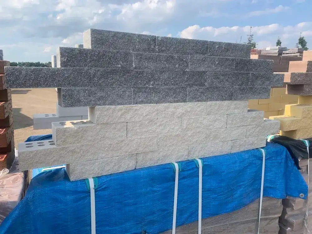 Цегла гіперпресована Еліт Брік колота порожниста (сіра) 250×100×65 мм