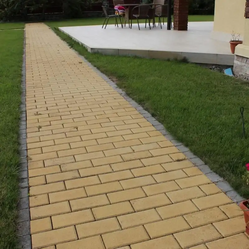 Бруківка Золотий Мандарин 200×100 80 мм жовтий