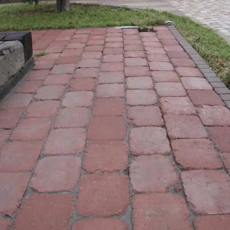Бруківка Золотий Мандарин 240×160 90 мм антик бордовий