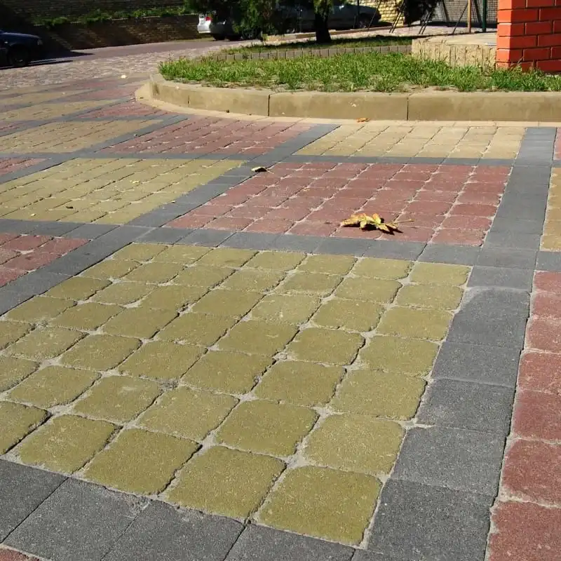Тротуарна плитка Золотий Мандарин Квадрат 160×160 90 мм антик гірчичний