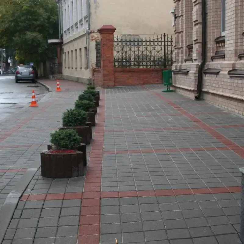 Тротуарна плитка Золотий Мандарин Квадрат 160×160 80 мм сірий