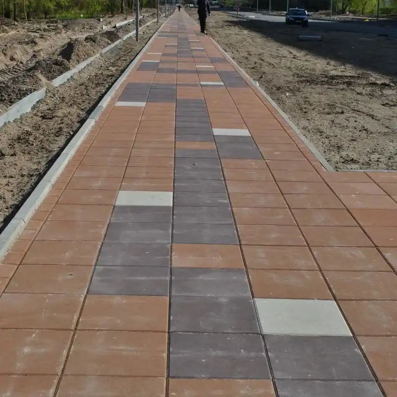 Тротуарна плитка Золотий Мандарин Плита 400×400 60 мм персиковий
