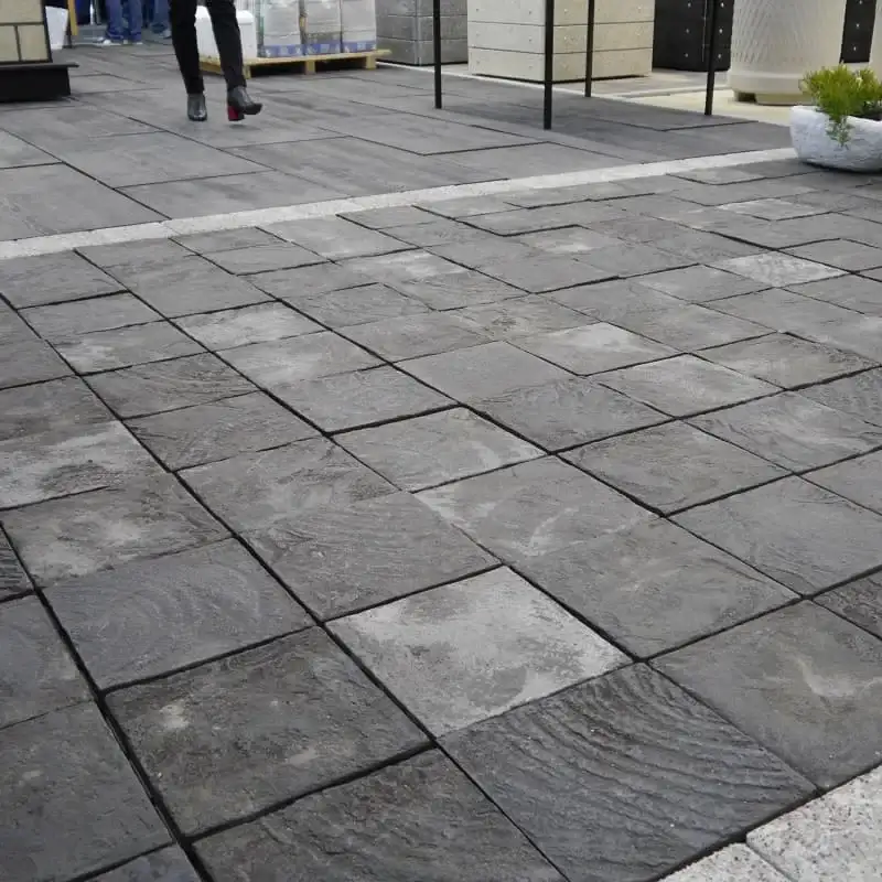 Тротуарна плитка Золотий Мандарин Римський камінь 250×250 60 мм гранж