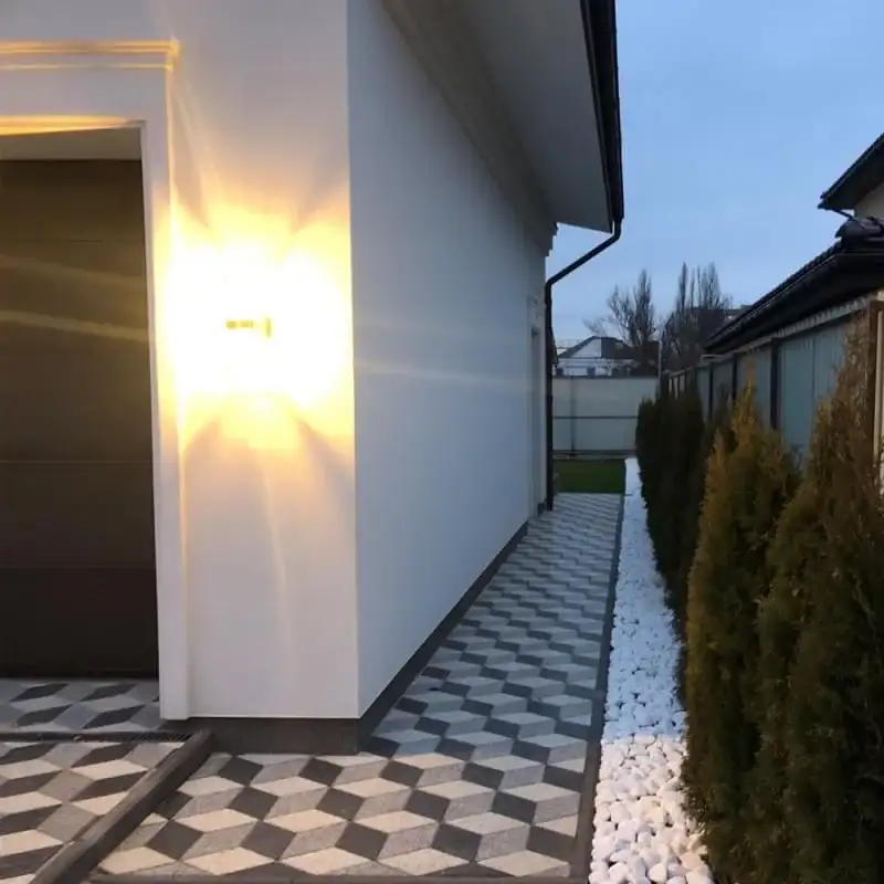 Тротуарна плитка Золотий Мандарин Ромб великий 320×190 55 мм полірована мікрофаска шедоу