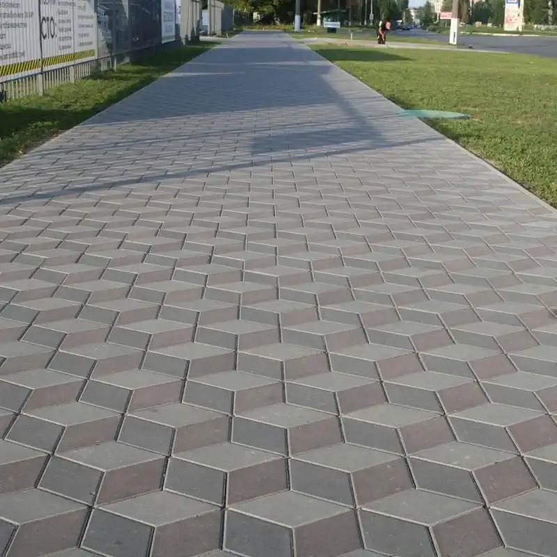 Тротуарна плитка Золотий Мандарин Ромб 150×150 60 мм коричневий