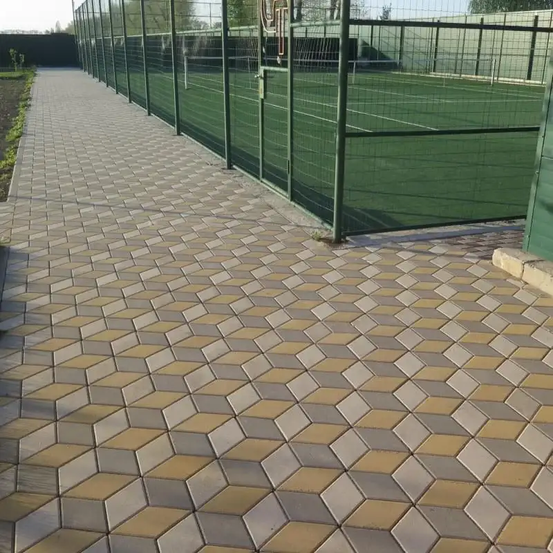 Тротуарна плитка Золотий Мандарин Ромб 150×150 60 мм білий