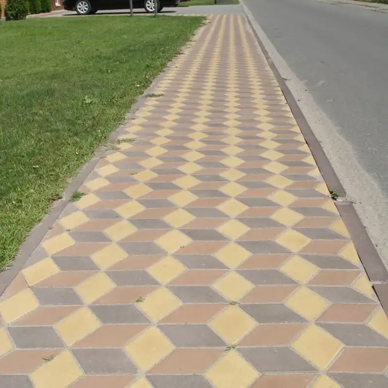 Тротуарна плитка Золотий Мандарин Ромб 150×150 60 мм персиковий