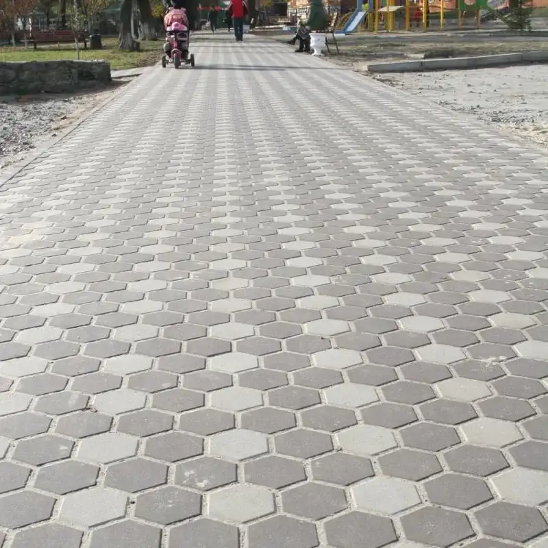 Тротуарна плитка Золотий Мандарин Сота 140×125 60 мм сірий