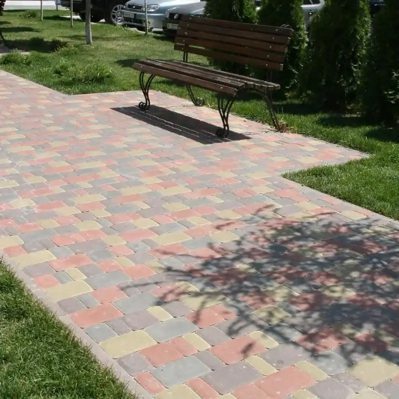 Тротуарна плитка Золотий Мандарин Старе місто 40 мм гірчичний