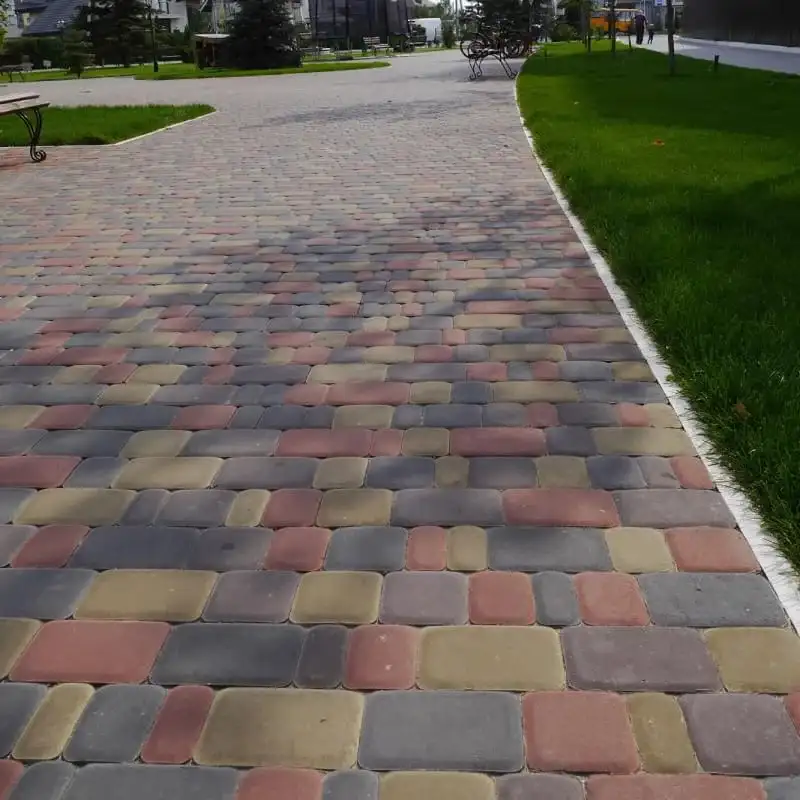 Тротуарна плитка Золотий Мандарин Старе місто 40 мм чорний (графіт)