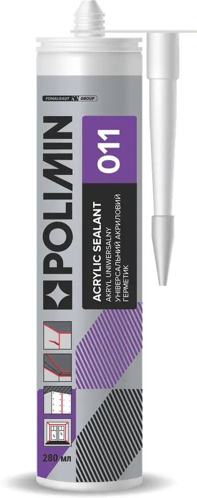 Акриловий герметик Polimin AKRYL White (280 мл)