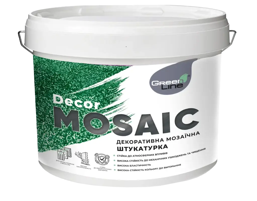 Декоративна мозаїчна штукатурка Green Line Decor Mosaic (25 кг)