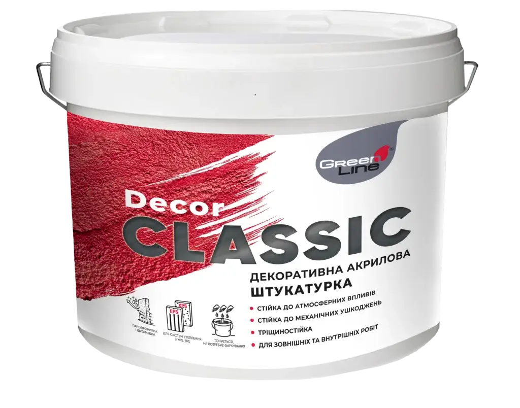 Декоративна штукатурка «камінцева» Green Line Decor Classic (25 кг)
