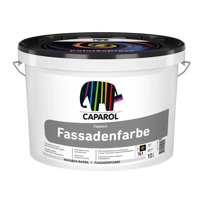 Фарба фасадна акрилова матова Caparol Capatect Fassadenfarbe База 1 (10 л)