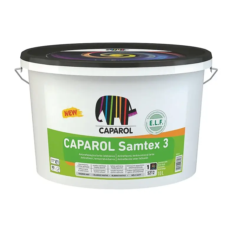 Фарба інтер'єрна латексна глибокоматова Caparol Samtex 3 E.L.F. База 1 (10 л)