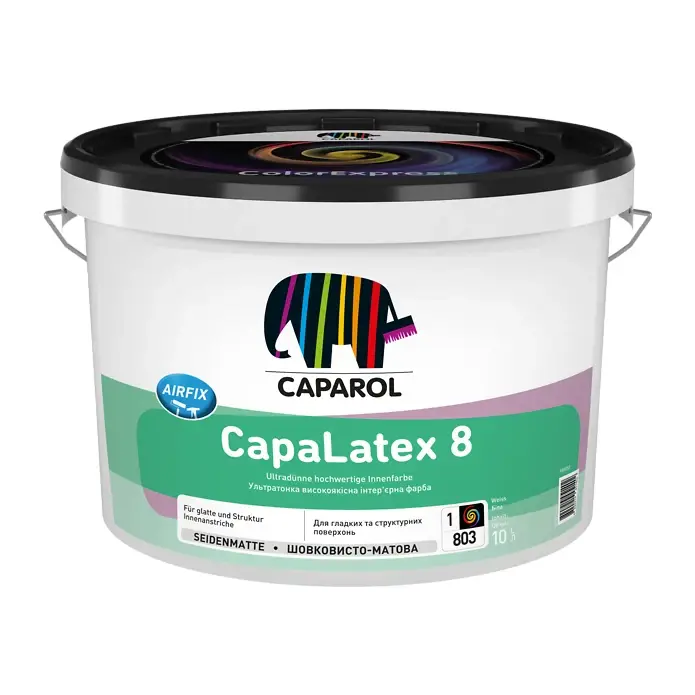Фарба інтер'єрна латексна шовковисто-матова Caparol CapaLatex 8 База 3 (9,4 л)