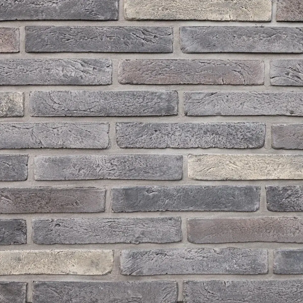 Фасадна плитка Loft Brick Лонг Форд 40 сірий 295×50 мм