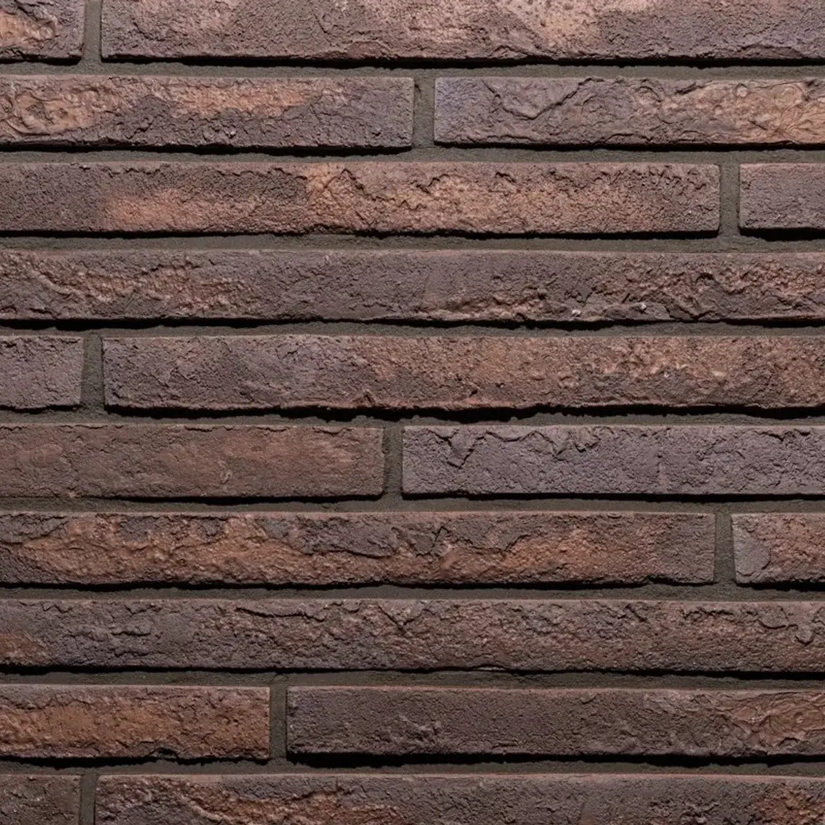 Фасадна плитка Loft Brick Rockface 543 бордовий ригель