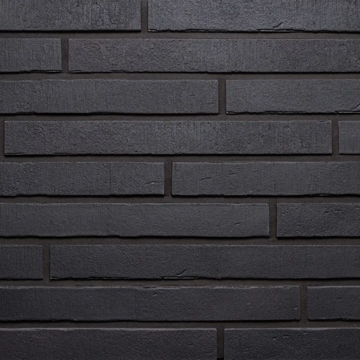 Фасадна плитка Loft Brick Volcano XL Long чорний ригель