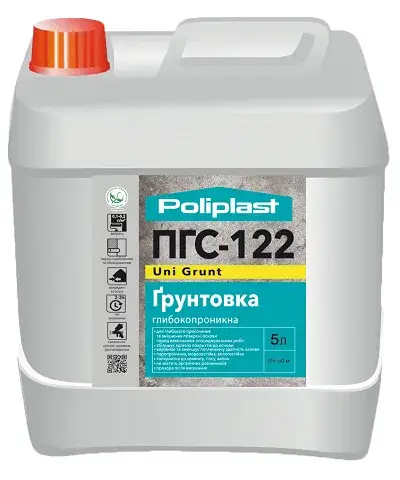 Ґрунтовка глибокопроникна Поліпласт ПГС-122 Uni Grunt (10 л)