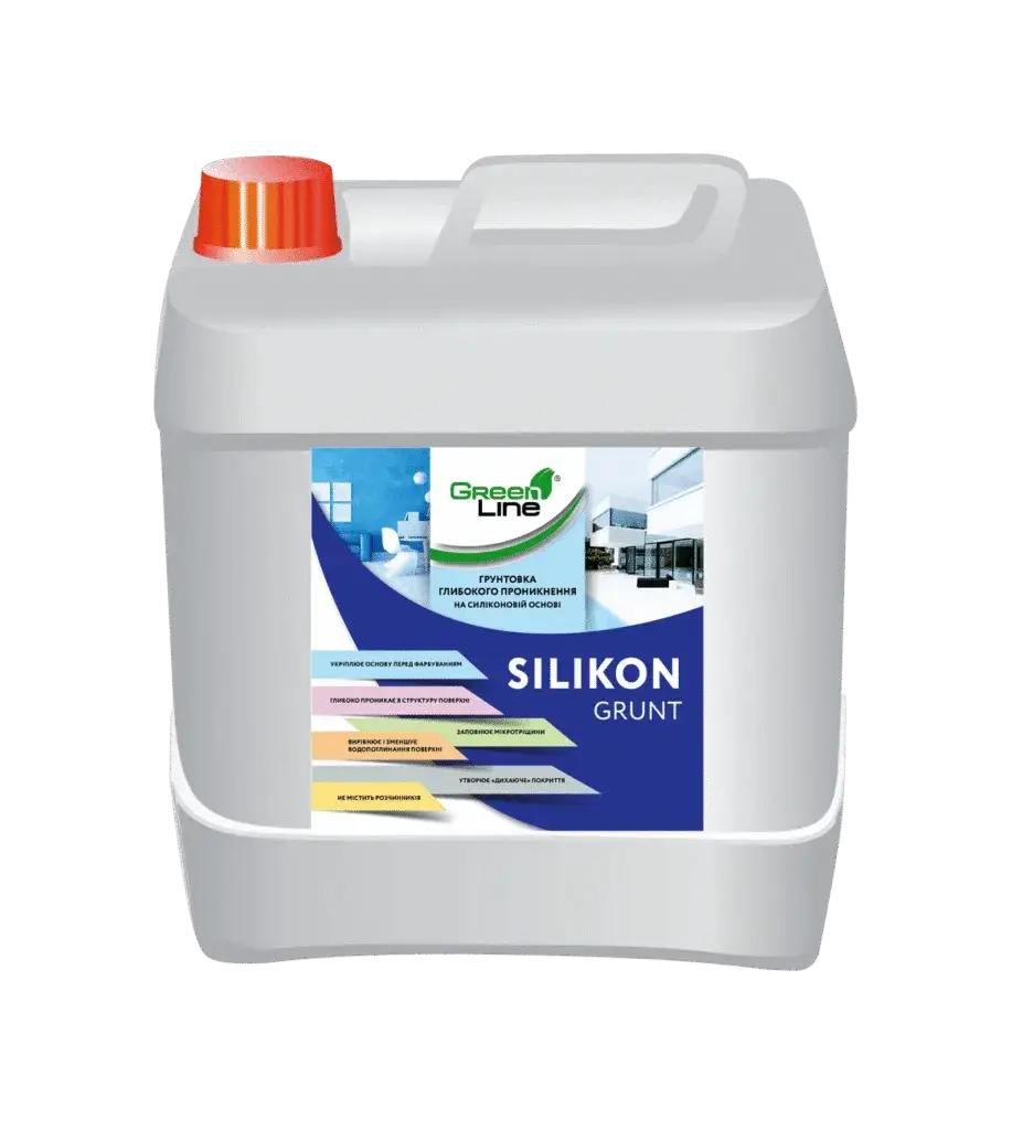 Ґрунтовка глибокопроникна зміцнююча Green Line Silikon Grunt (10 л)