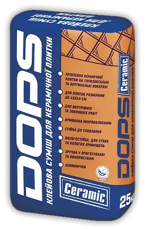 Клей для керамічної плитки DOPS Ceramic (25 кг)
