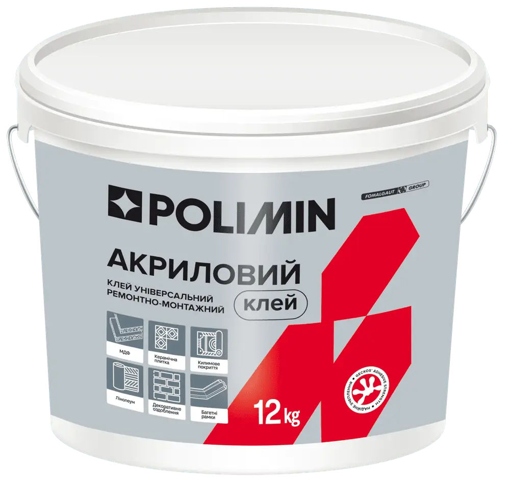 Клей універсальний монтажний Полімін "Акриловий клей" (12 кг)
