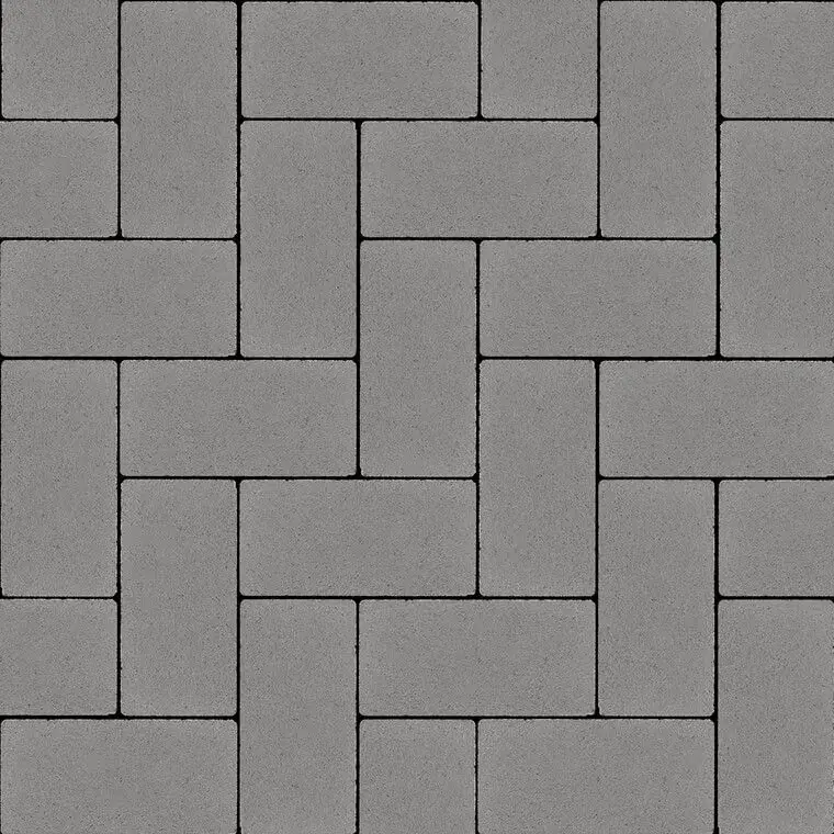 Бруківка Ковальська 200×100×80 без фаски сірий