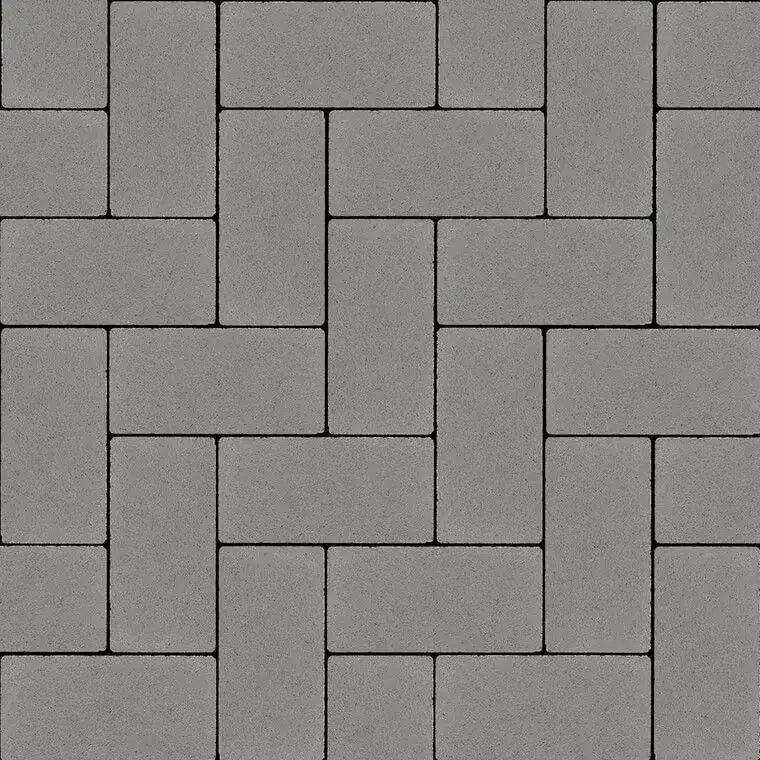 Бруківка Ковальська 200×100×60 без фаски сірий