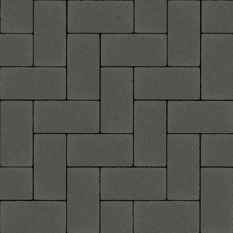 Бруківка Ковальська 200×100×60 без фаски графіт