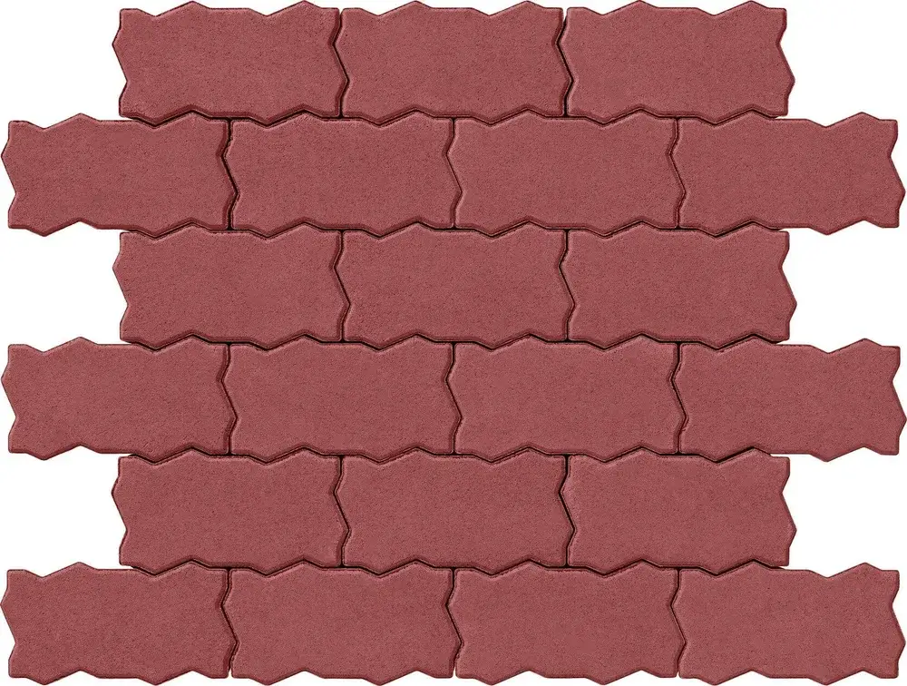 Тротуарна плитка Ковальська Фалка 300×150×100 вишня