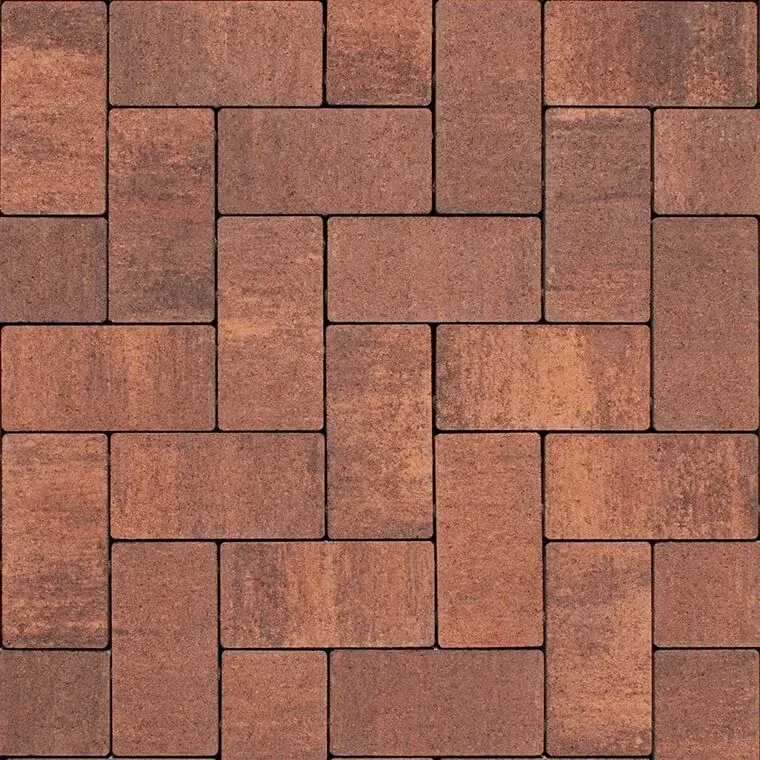Бруківка Ковальська 200×100×80 без фаски гранат