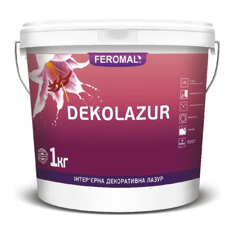 Лазур декоративна FEROMAL 32 DEKOLAZUR Silver (1 кг)