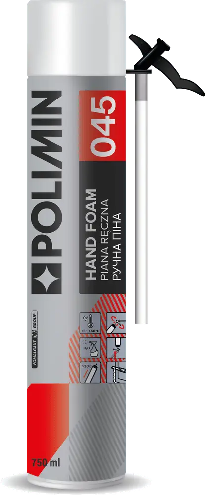 Монтажна піна ручна Polimin HAND FOAM 045 (750 мл)