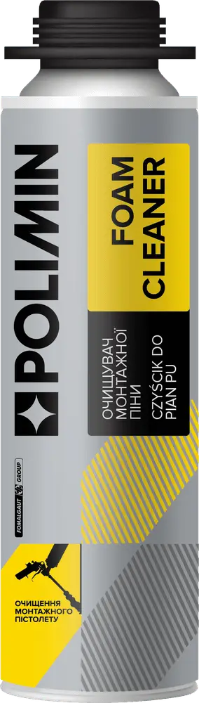 Очищувач монтажної піни Polimin FOAM CLEANER (500 мл)