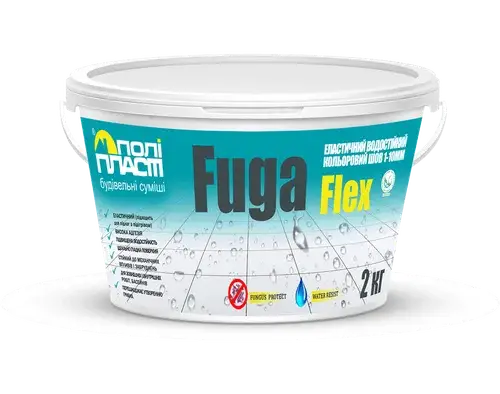 Затирка швів Poliplast FUGA FLEX Білий сніг F01 (2 кг)
