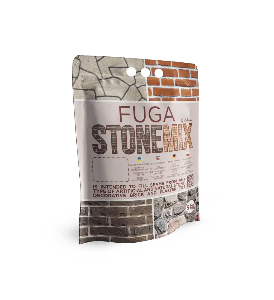 Затирка швів Polimin FUGA STONEMIX кремовий (5 кг)