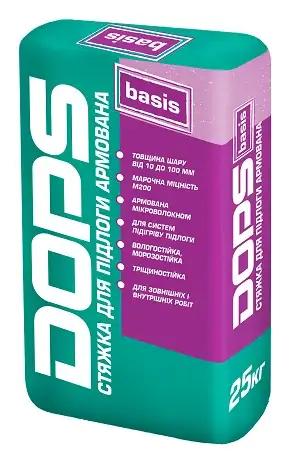 Армована стяжка для підлоги DOPS Basis (25 кг)