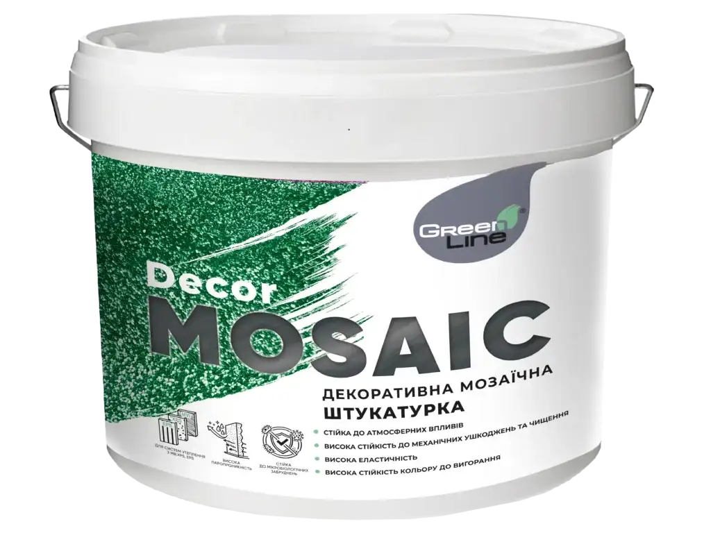 Декоративна мозаїчна штукатурка Green Line Decor Mosaic (25 кг)