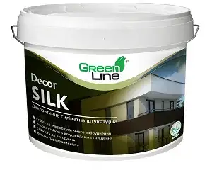 Декоративна силікатна штукатурка «короїд» Green Line Decor Silk (25 кг)