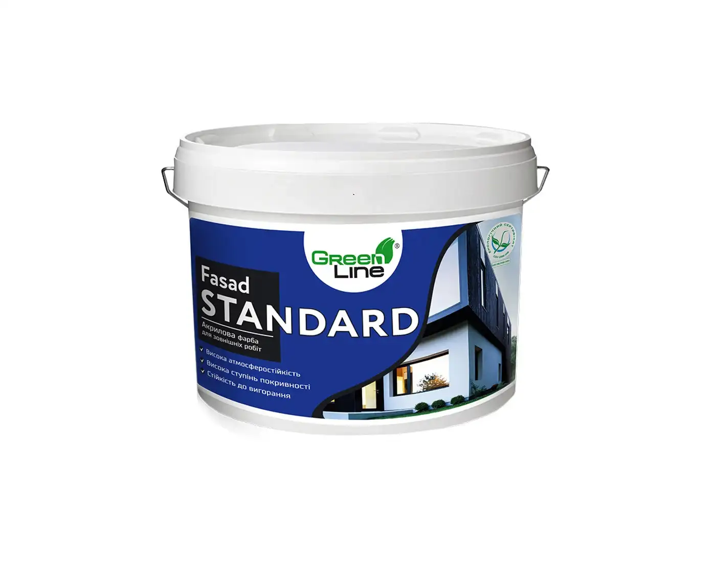 Фарба фасадна акрилова Green Line Fasad Standard (10 л)