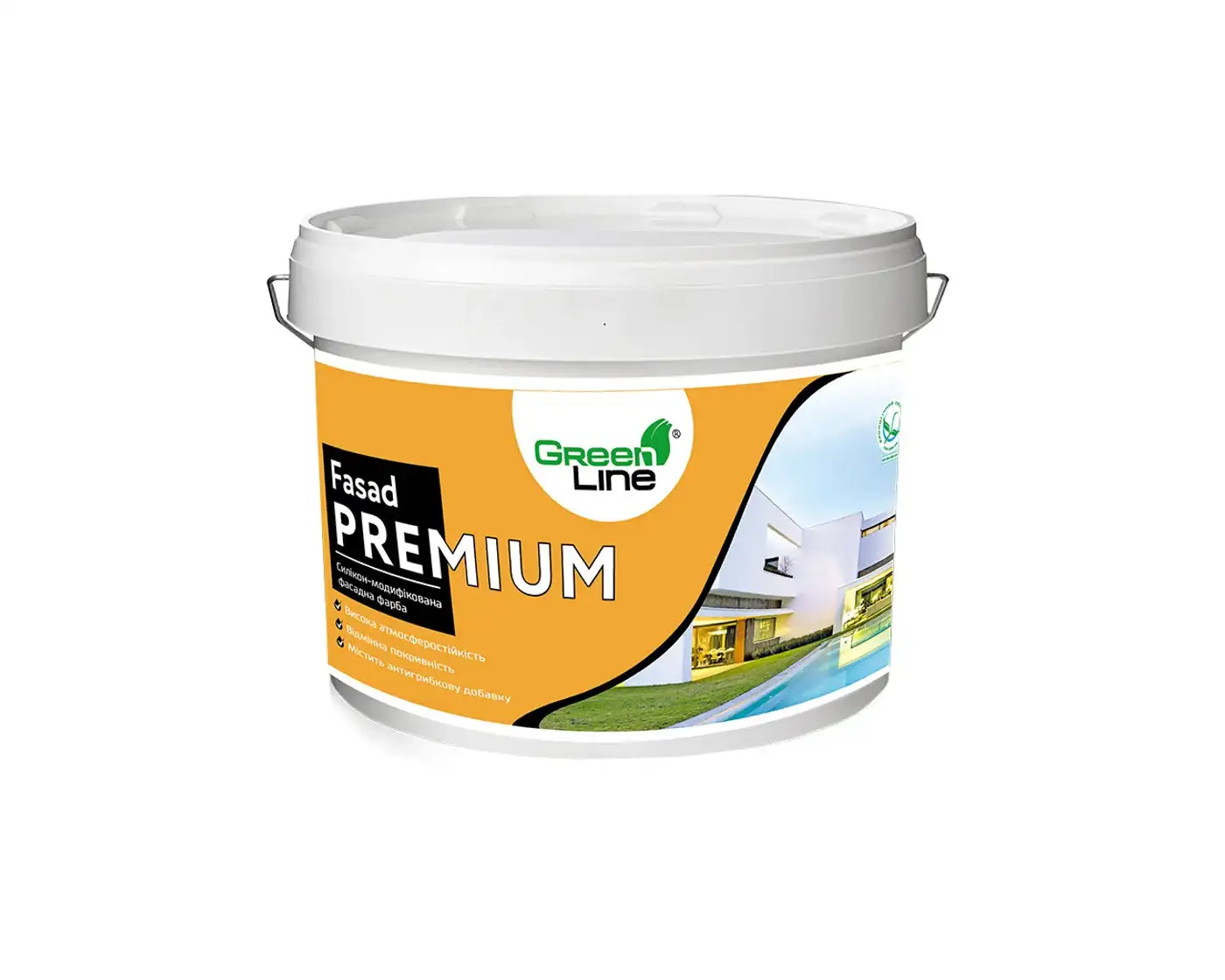 Фарба фасадна силіконова Green Line Fasad Premium (10 л)