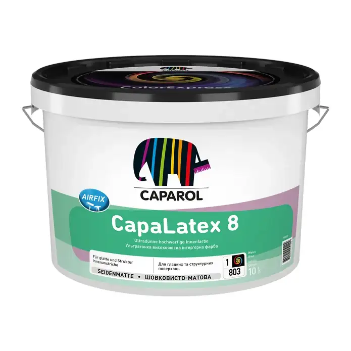Фарба інтер'єрна латексна шовковисто-матова Caparol CapaLatex 8 База 3 (9,4 л)