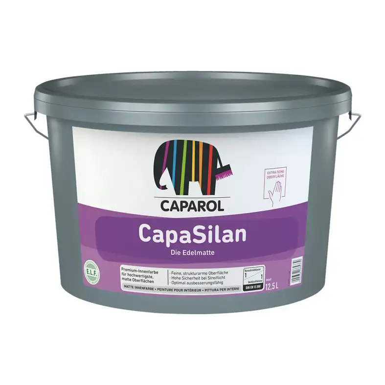 Фарба інтер'єрна силіконова глибокоматова Caparol CapaSilan E.L.F. База 1 (12,5 л)